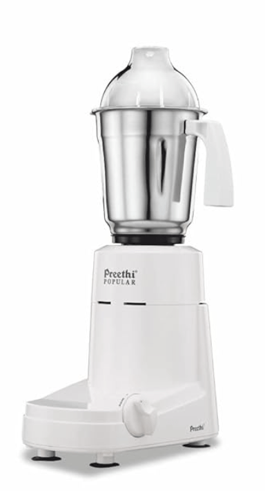 Preethi Popular MG 142 750-Watt Mixer Grinder with 3 Jars (White) - Image 2
